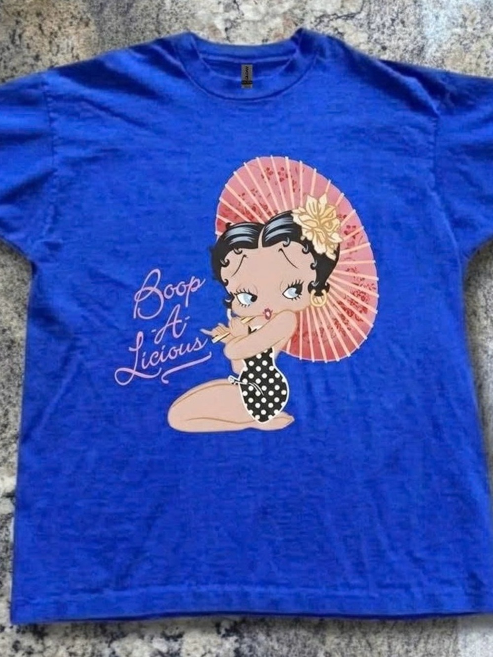 Gildan Royal Blue Betty Boop 'Boop A Licious' Graphic Tee